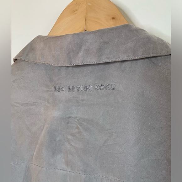 Mki Miyuki Zoku Men's Beige Bomber Jacket Size L NWT - Picture 9 of 9